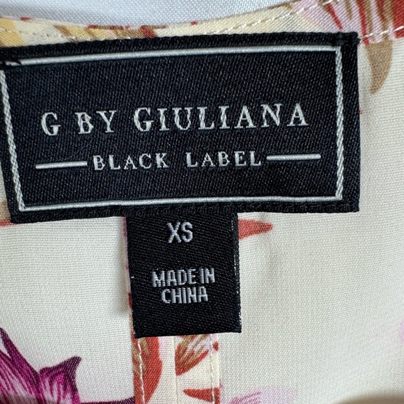 G by Guliana Black Label Sleeveless Printed Dress XS - Picture 2 of 10